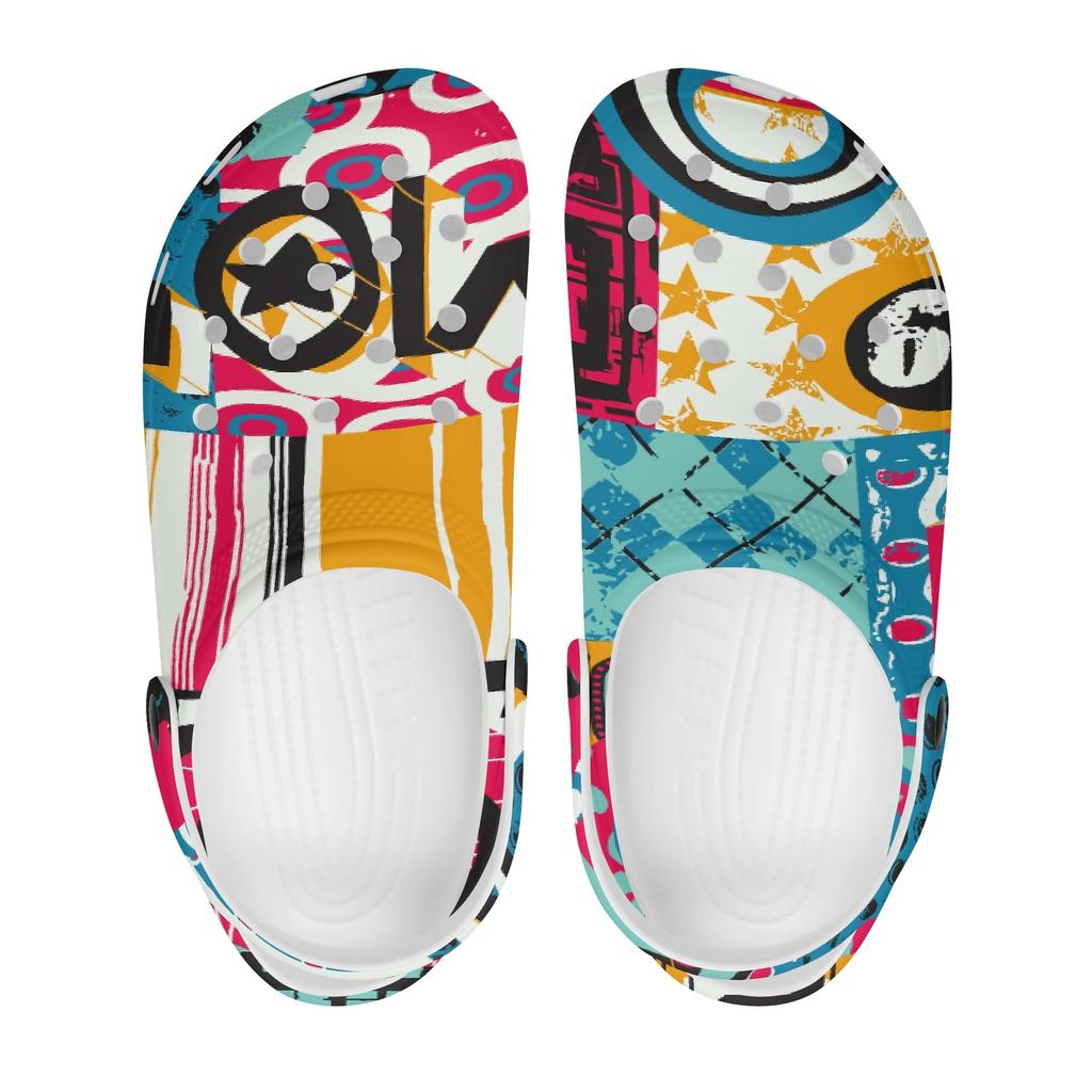 Colorful EVA Clogs Women Men Lightweight Breathable Slip On Garden Shoes Summer Beach Pool Bathroom Home Wear Pool Shower Use