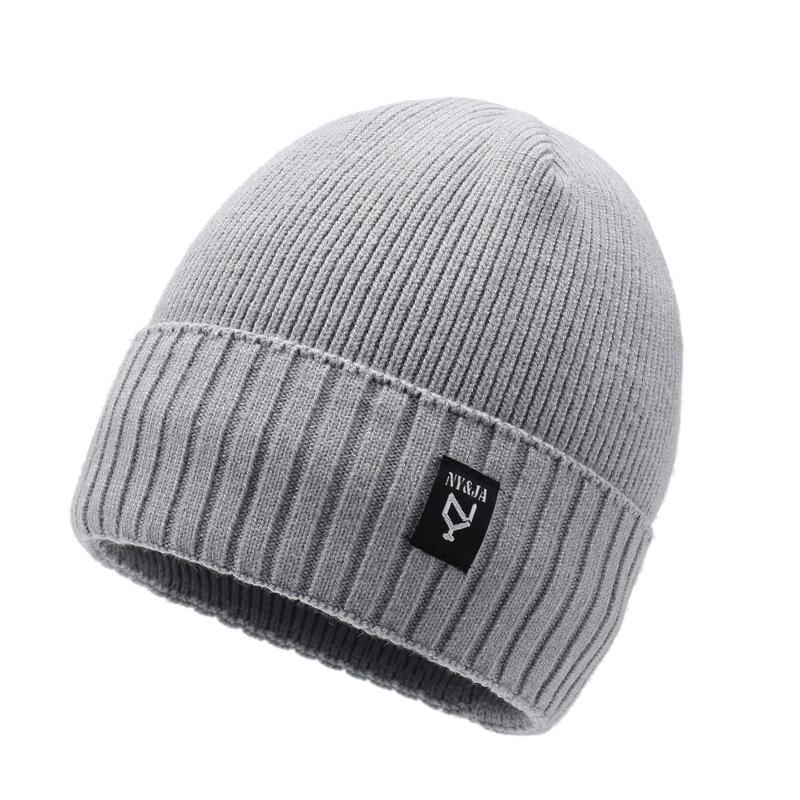 Winter Knitted Hats For Men And Women Of The Same Style, Warm And Cold-Proof Wool Hats, Trendy Cycling Cotton Hats, Piled And Thickened Cotton Hats