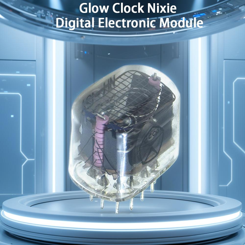 IN-12 Nixie Tube Glow Clock Digital Display Tube для индивидуальных проектов светодиодных часов своими руками с ярким эффектом свечения