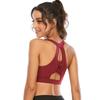 Women Sexy U-Shaped Cross Back Sports Bra Shockproof Running Fitness Yoga Push Up Quick Dry Vest