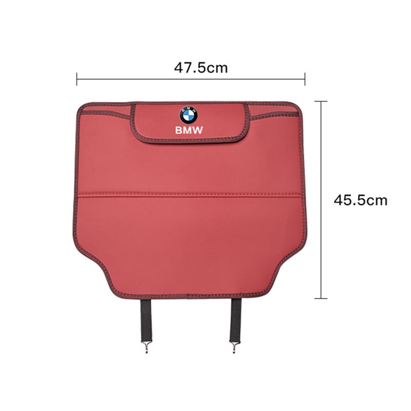 BBJO7 Car Seat Anti-Kick Pad Leather Cover Interior Storage Bag For BMW X1 X2 X3 X5 X4 X6 X7 G30 G20 G32 G11 G12 F40 F30 F20 F10 F34