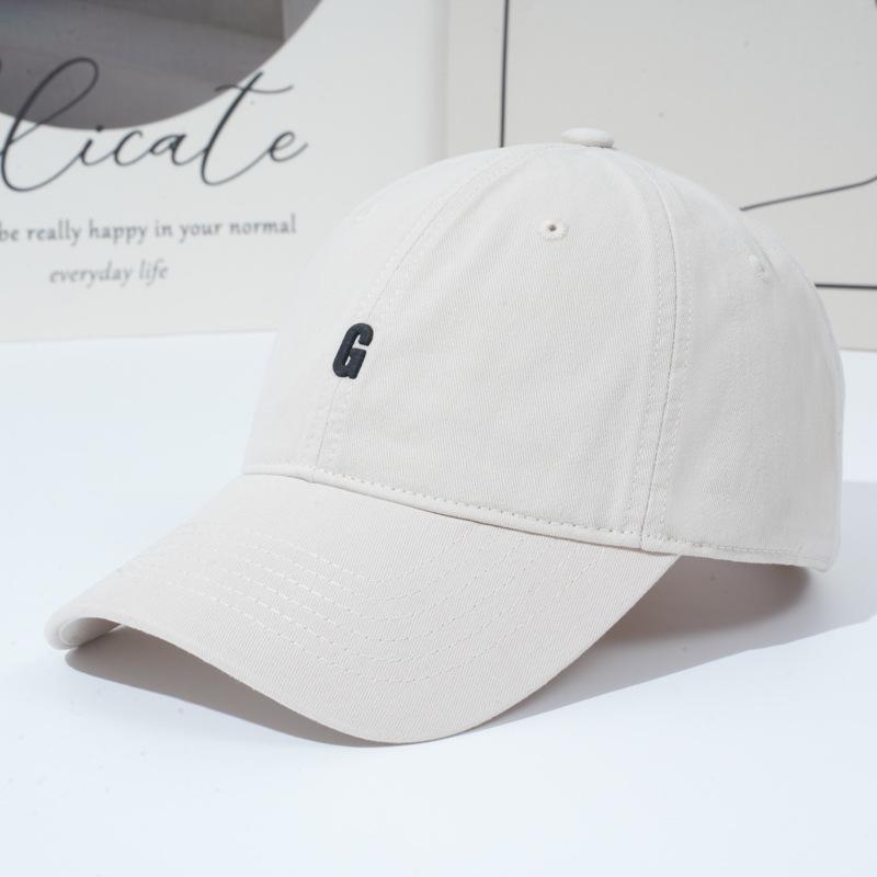 Шляпа Женская Мягкий Верх Буква Бейсболка Универсальная Увеличенная Углубленная Кепка от Солнца Солнцезащитная Кепка