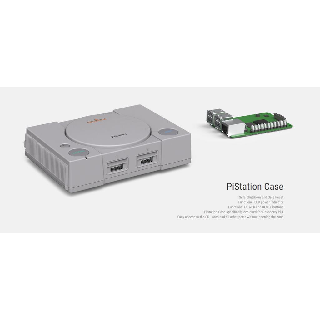 PiStation Case Pi 4 Case with Pi 4 Screen 800x480 3.4 Inch LCD Display&Stereo Speaker,Fan Heatsinks HDMI Cable Micro SD Card 32GB and SD Card Reader