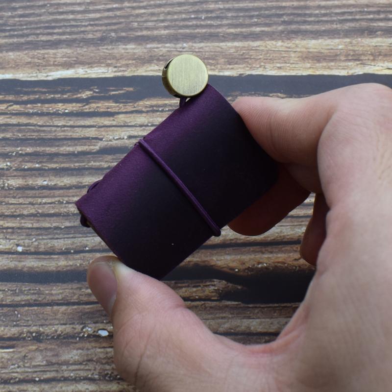 1 шт. крошечный кожаный блокнот карманный блокнот мини винтажный ретро милый кавайный портативный ежедневник органайзер дорожные принадлежности