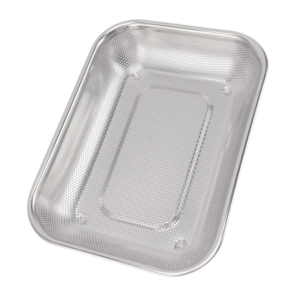 Прямоугольная корзина-дуршлаг для фруктов и овощей, прямоугольная корзина-дуршлаг из нержавеющей стали для масла