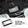 Real Dry With Tricolor Carbon Fiber Sticker For Abarth 595 695 595C 695C Fiat 500 500C 2016-2021 2022 2023 2024 Reading Lamp