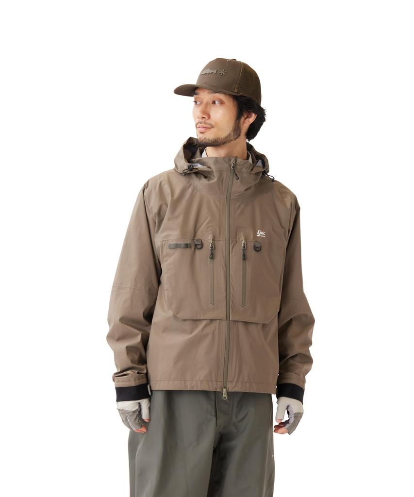 Snow Peak Clinton Rain Jacket Rain Jacket Raincoat GREIGE M EP-JK-26SU001 Men's Women's