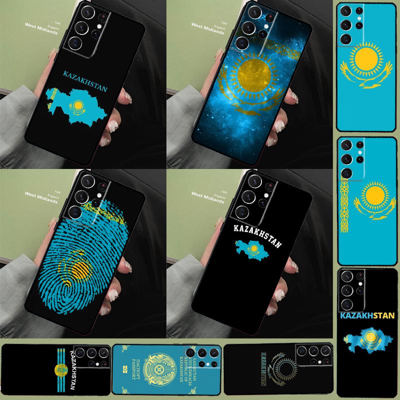 Чехол для телефона с изображением флага Казахстана для Samsung Galaxy S25 Ultra S9 S10 S20 FE S21 S22 S23 Plus S24 Ultra Полное покрытие