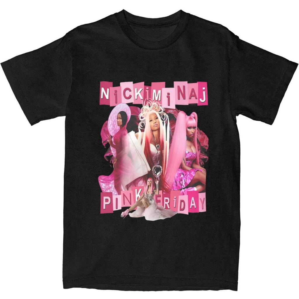 Унисекс Женская Футболка с Логотипом Турне Ники Минаж Аксессуары Pink Friday Концерт Чистый Хлопок Футболка Одежда Новинка Футболки Взрослый