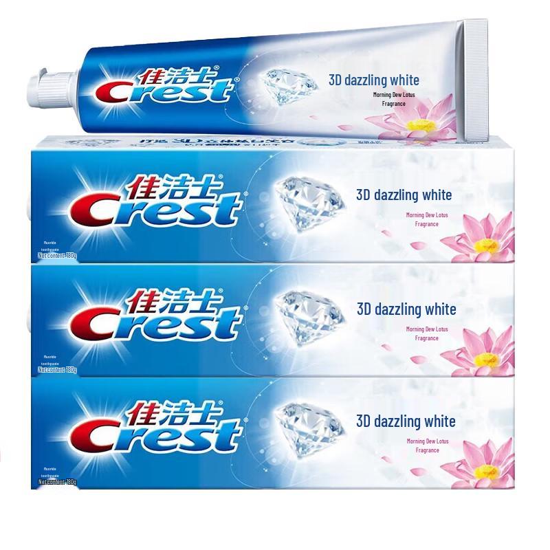 Зубная паста Crest 3D White Утренняя роса Лотос Тройная упаковка
