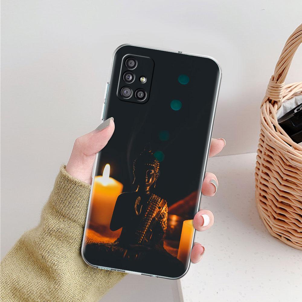 Прозрачный чехол Будды для Samsung Galaxy A51 A71 A21s A31 A12 A32 5G A21 EU A52 4G A41 A11 A22 TPU чехол для телефона