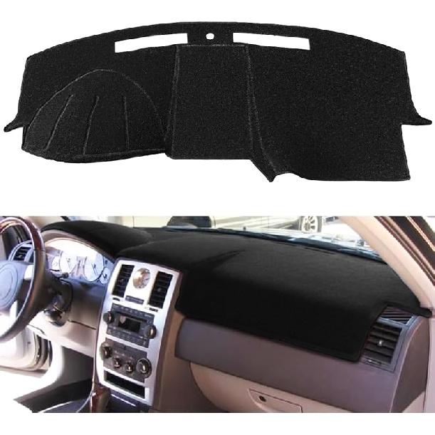 Коврик на приборную панель для Chrysler 300 300C 2005-2010, Защитный коврик на панель приборов (черный) Ф49