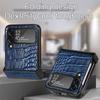 Роскошный кожаный чехол с защитой от отпечатков пальцев для Samsung Galaxy Z Flip 4 5g Flip4 Flip3 Flip 3, тонкий складной чехол для Samsung Z Flip4