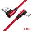 Разъем под углом 90 градусов Не спутывающийся телефонный кабель Micro USB Type C Быстрое зарядное устройство для зарядки Нейлоновый шнур Провод