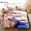 Kawaii Akai Haato Bedding Set Single Twin Full Queen King Size Bed Set Adult Kid Bedroom Duvet Cover Sets 3D Print Anime Bed