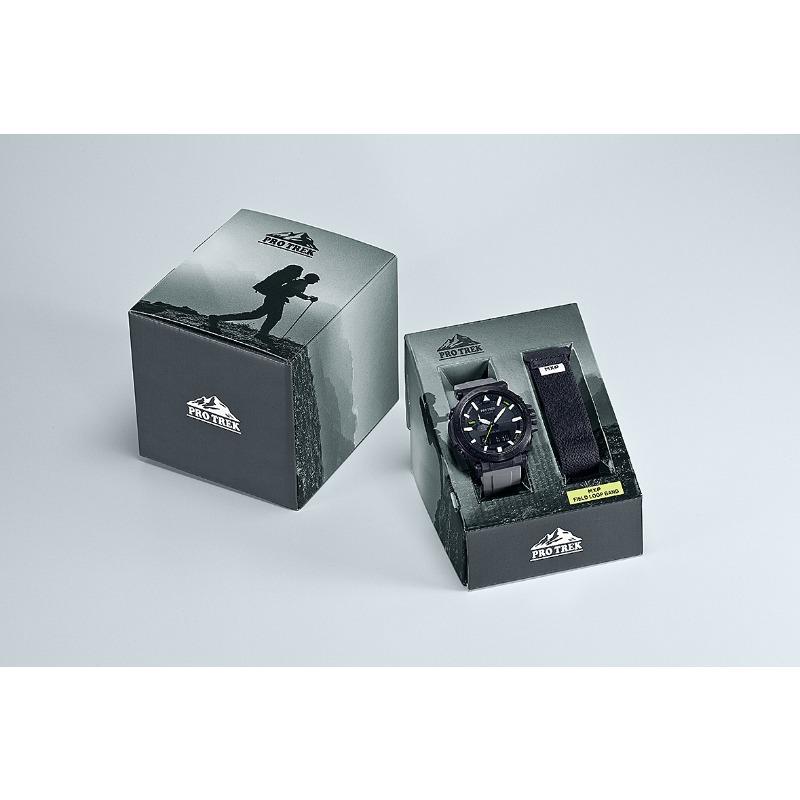Casio Men's Stainless Steel 100M Water Resistant Analog Alarm Quartz Watch PRW-6620YFM-1