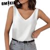 Women's Fashion Casual Summer Solid Color Print Sleeveless V-Neck Blouses & Shirts