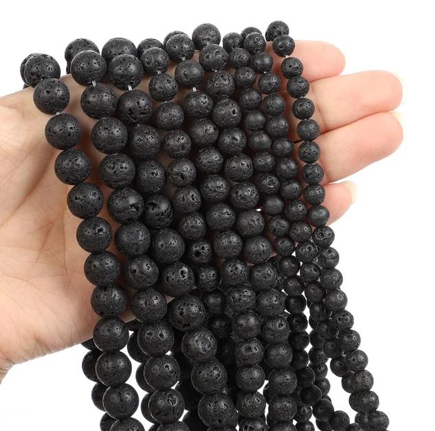 30pcs Natural Stone Beads Tiger Eye Agate Turquoise Rose Quartz Lapis Jade Opal Round Loose Beads for Jewelry Making DIY Bracelet 6mm