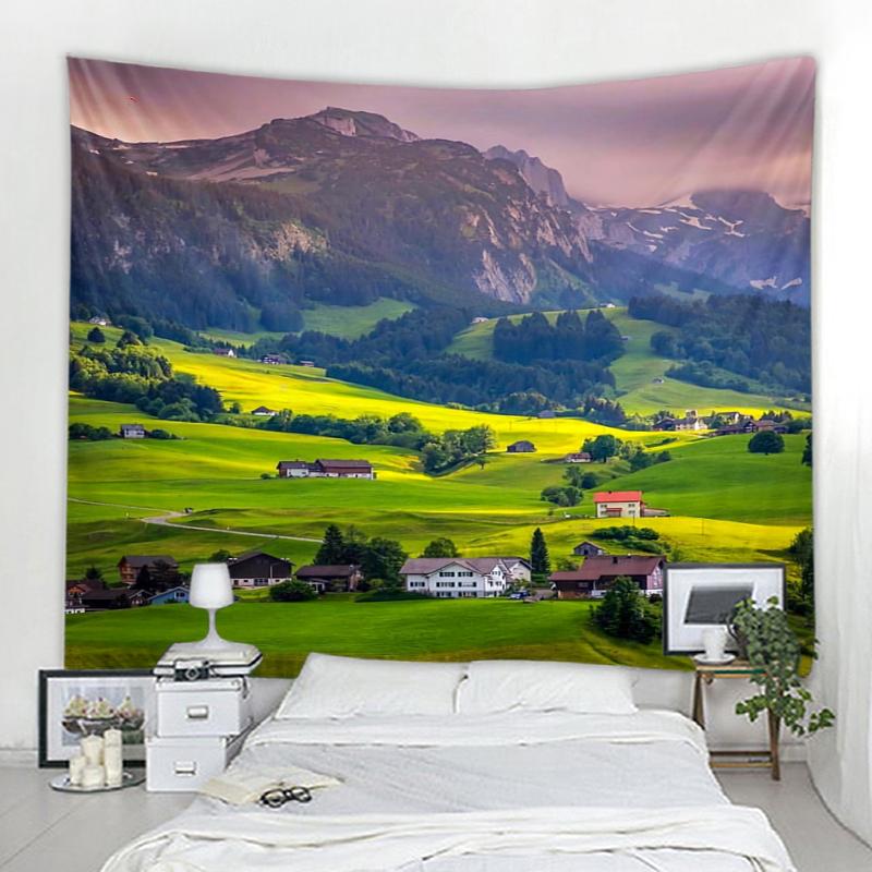 Plant Grassland Tapestry Bohemian Decoration Picture Room Wall Tapestry Garden Decoration Wall Art Tapestry