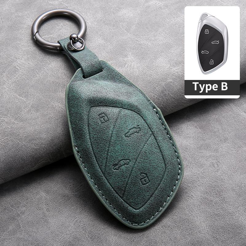 Sheepskin Leather Car Key Case Cover For MG6 EZS HS EHS MARVEL X MARVEL R Electric Roewe RX5 I6 I5 RX3 RX8 ERX5 MG ZS EV2025