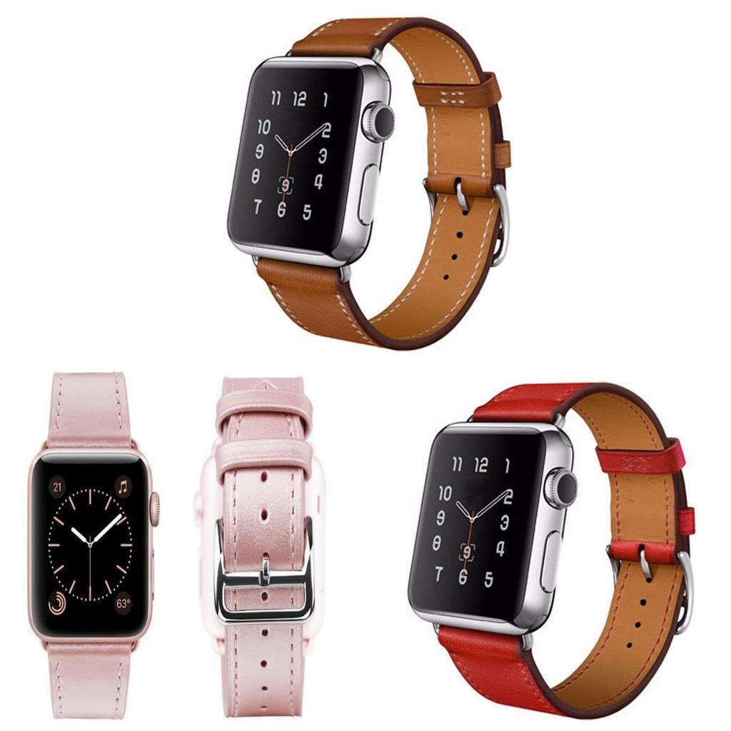Кожаный ремешок для Apple Watch одинарный петлевой плетеный ремешок из натуральной кожи для моделей 38 мм и 42 мм