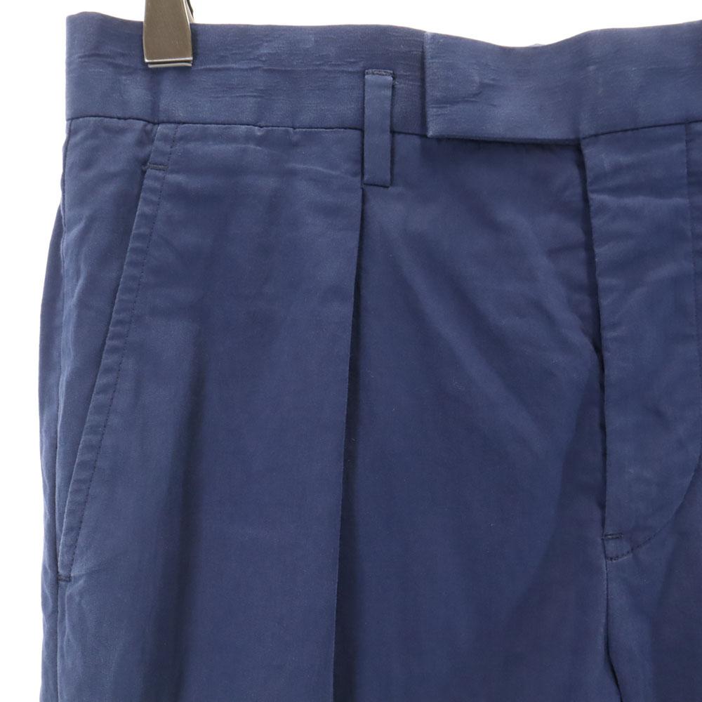 Marni Сделано в Италии Брюки из хлопка на пуговицах 44 синие Мужские Б/У
