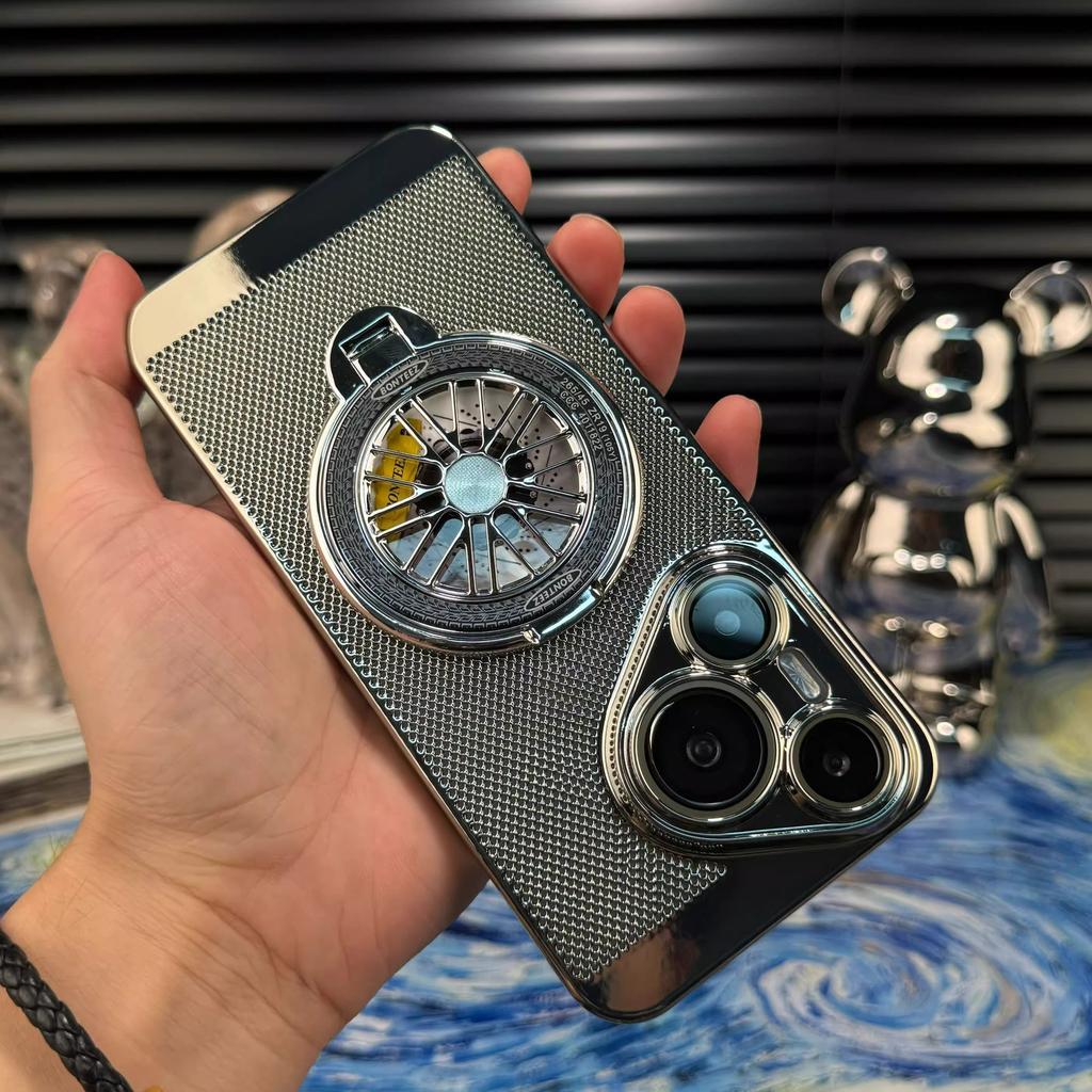 Применимо к чехлу для мобильного телефона Huawei Pura11Pro + новый декомпрессионный гироскопический держатель электроplating сетчатый чехол с теплоотводом Pura11
