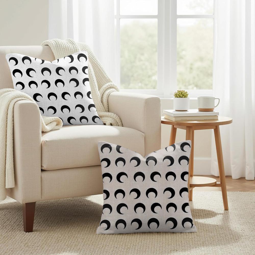 Luxury MMarine Serre Cushion Cover Natural Linen Organic Fabric DoubleSided Printing Couch Pillow Covers Home Decor