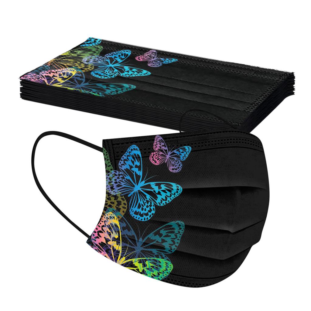 Одноразовая маска для лица для взрослых, женщин и мужчин, промышленная 3-слойная ушная петля, 10 шт.