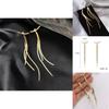 Elegant Metal Drop Earrings With Snake Bone Chain For Fashionforward Unisex Jewelry