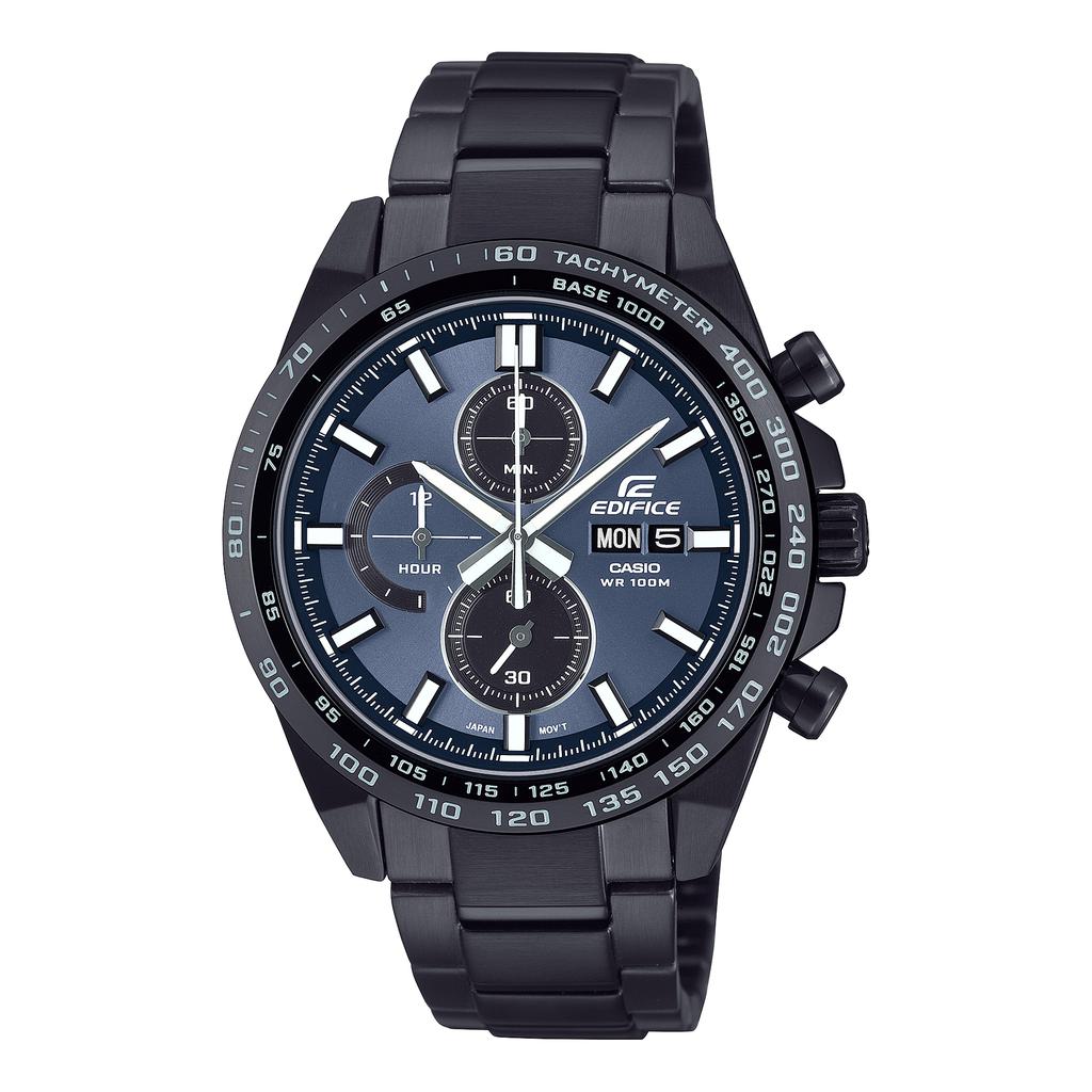 Casio Мужские аналоговые кварцевые часы Edifice из нержавеющей стали, водонепроницаемые до 100 м EFR-574DC-2AVU