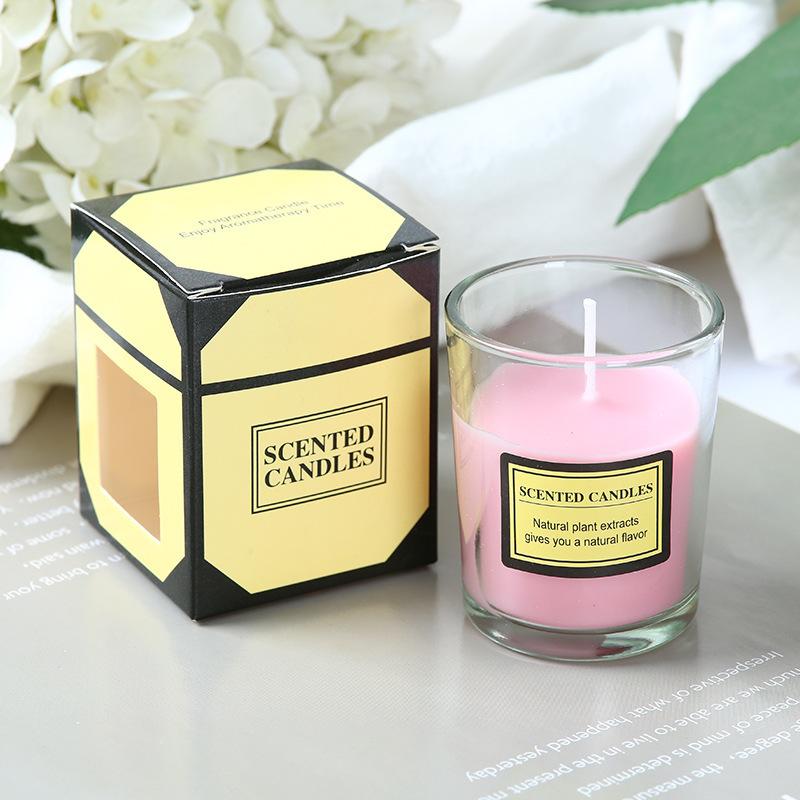 Gift Box Aromatherapy Candles Without Removing Odors Indoor Candles Aromatherapy Glass Romantic Fragrance Candles