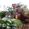 Round Thatched House DIY Resin Miniature for Micro Landscape
