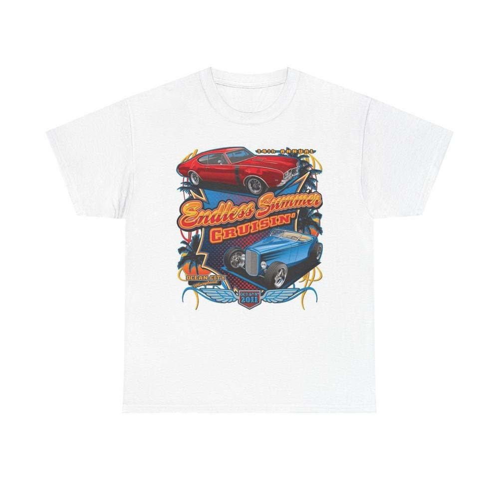 Vintage Muscle Car Show Graphic T-Shirt, Retro Hot Rods Tee, Cruise In Unisex T-Shirt