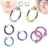 2 шт. поддельный пирсинг, обруч для носа и губ, кольцо для уха и языка, ювелирные изделия 13 мм