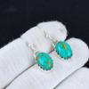 Серьги из серебра 925 пробы с бирюзовым камнем, серьги-подвески из серебра в стиле бохо, подарки для вечеринок, подарки для нее