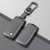 For Peugeot 107 207 307 308 407 607 3008 5008 Metal Leather Car Remote Key Case Cover Protection Shell Accessories
