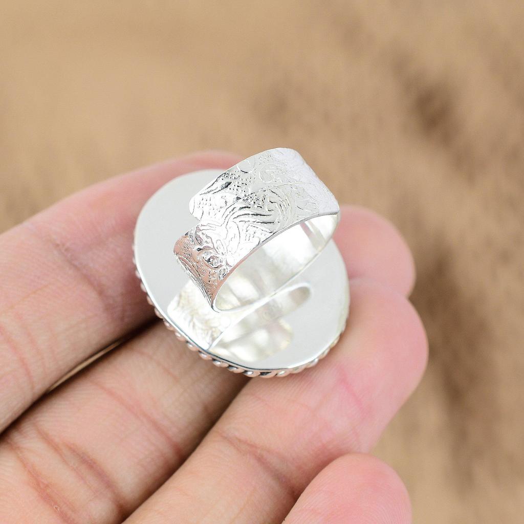 Серебро 925 пробы Овальный Натуральный Тигровый глаз Жена Мультикамень Сакральная чакра Кольцо обещания