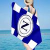 Napoli Football Club Emblem Microfiber Beach Towel, Lightweight And Quick-Dry, for Summer Travel, Beach Essential, Swimming Pool