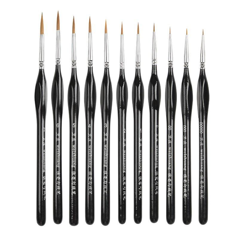 Wei Zhuang G130 Weasel Hair Watercolor Brush for Fine Outlining