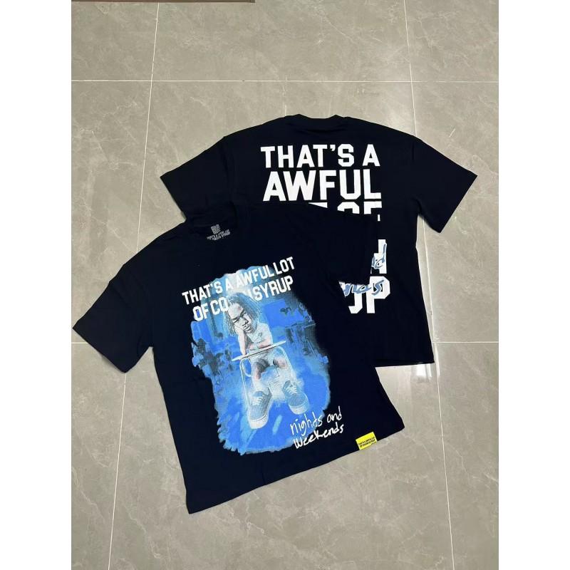Oversized Short Sleeve T-Shirt Teens Casual Cotton Tee With Letter Print