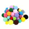 DIY Decoration Making Color Mix High Elasticity Pom Poms Colored Drops 10-20mm Random Delivery 170p, Mixed Colors, 2 Pieces, Korean Toy Supplies