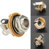 10pcs/set Electric Guitar Input Jack For All Electric Guitar & Bass Guitar 1/4"" (6.35mm) Mono Jack Socket Nut & Washer