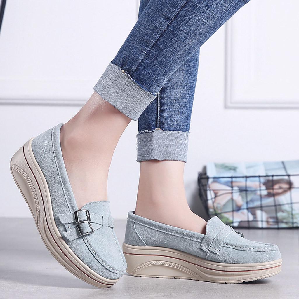 Женские туфли для маффинов, кожаные туфли на толстой подошве, криперы, мокасины