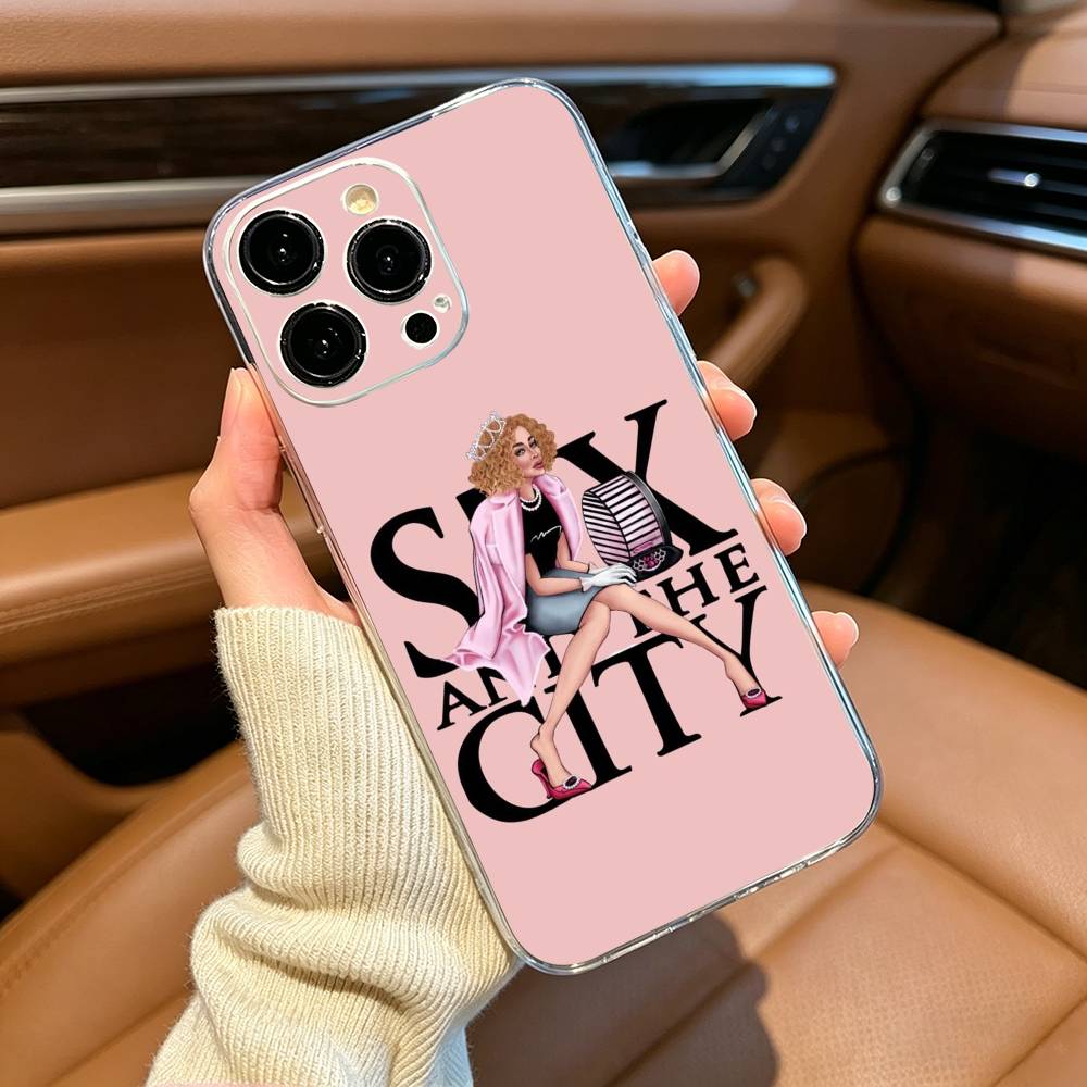 Sex And The City Phone Case For iPhone17,16,15,14,13,12,11 ,Pro Max, Plus Soft Silicone Transparent Cover