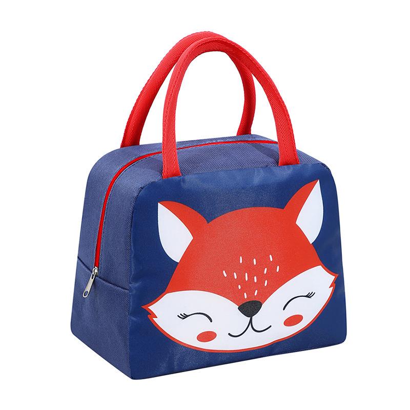 European & American Cartoon Insulated Bento Lunch Bag for Kids