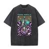 Рок-группа Tame Impala Тур Deadbeat 2026 Винтажная футболка Мужская мода Стиранные футболки с коротким рукавом Хип-хоп Оверсайз Хлопковые футболки