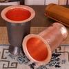 Винтажная кружка для кофе из чистой меди, утолщенная, с молотковой текстурой, 270 мл, кружка для завтрака и пива, ручная работа, стакан для чая, посуда