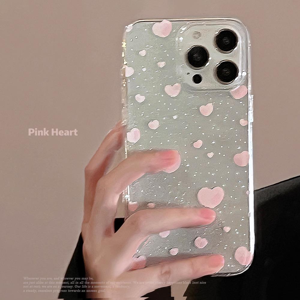 Креативный розовый чехол-сердечко для iPhone 17 iPhone 17 Pro Max