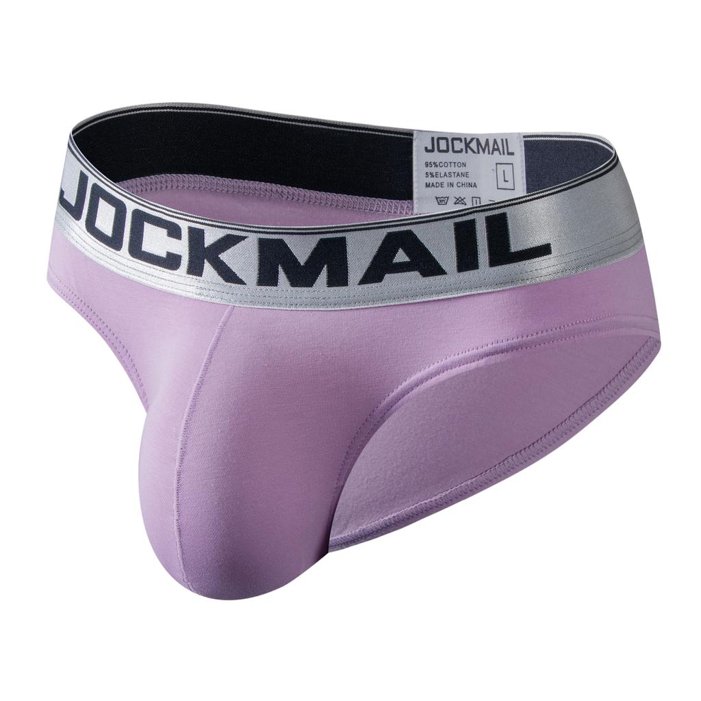 Трусы JOCKMAIL с низкой талией, модное хлопковое дышащее мужское нижнее белье для спорта и отдыха